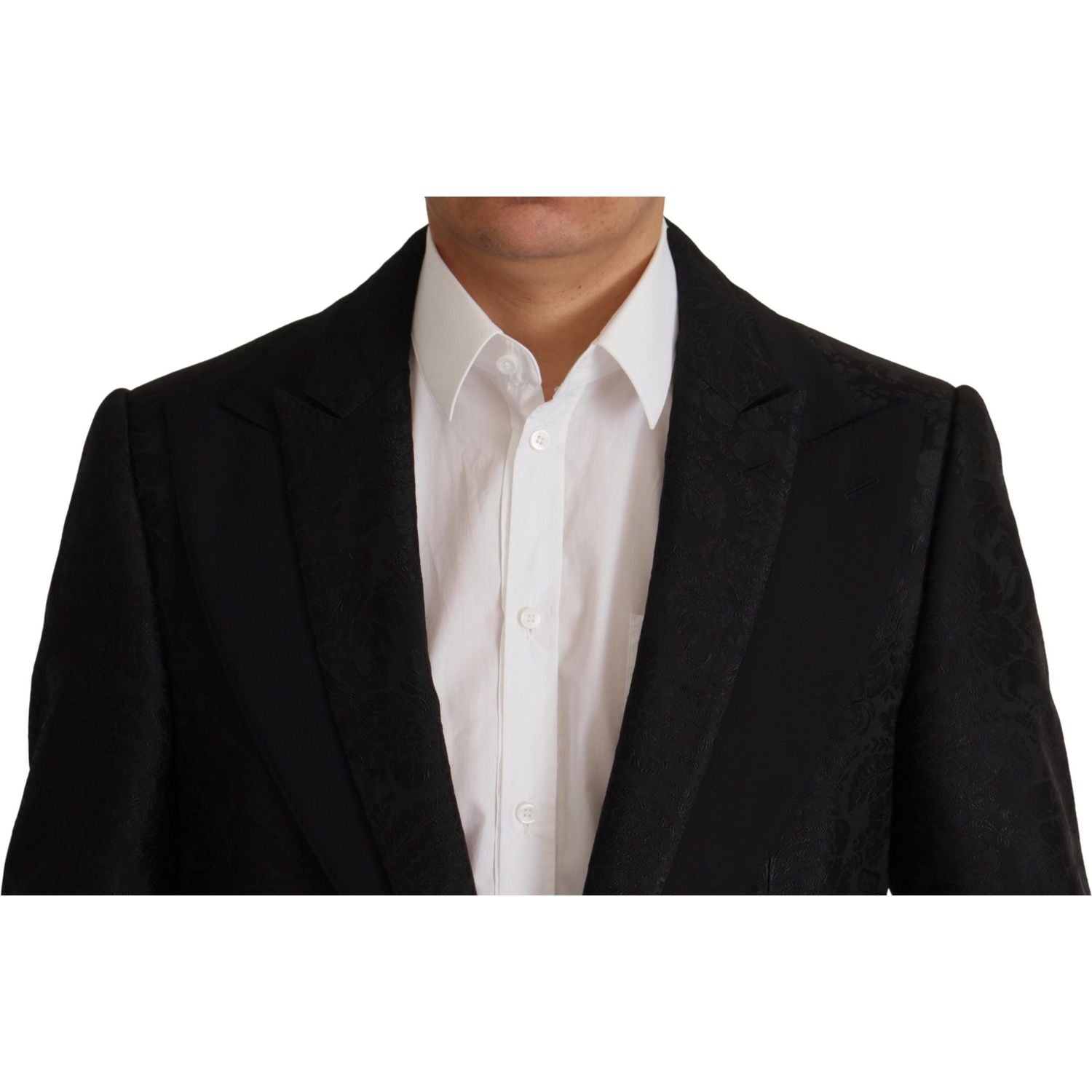 Dolce & Gabbana Black Polyester Formal 2 Piece MARTINI Suit