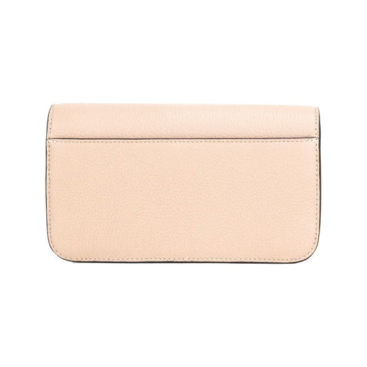 Tory Burch Britten Small Meadowsweet Leather Chain Wallet Crossbody Bag Tory Burch Bisque
