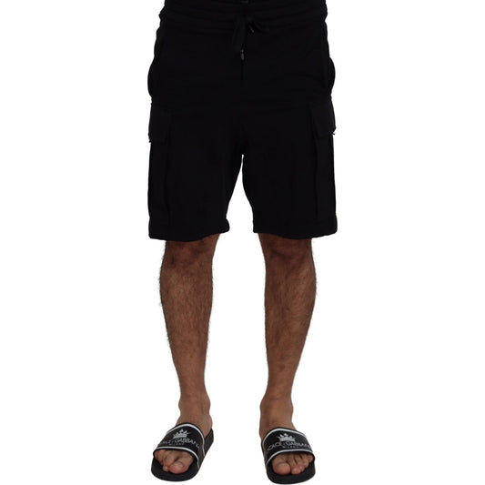 Dolce & Gabbana Elevate Your Summer: Classic Black Bermuda Shorts Shorts Dolce & Gabbana Black