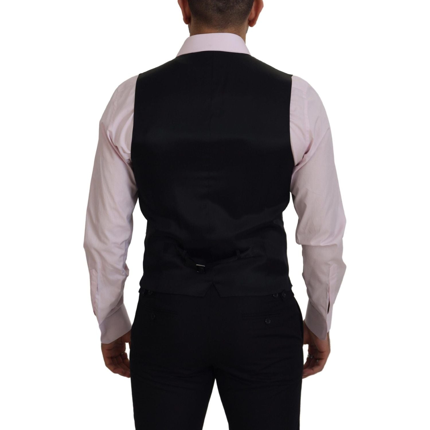 Dolce & Gabbana Multicolor Polyester Waistcoat Dress Formal Vest