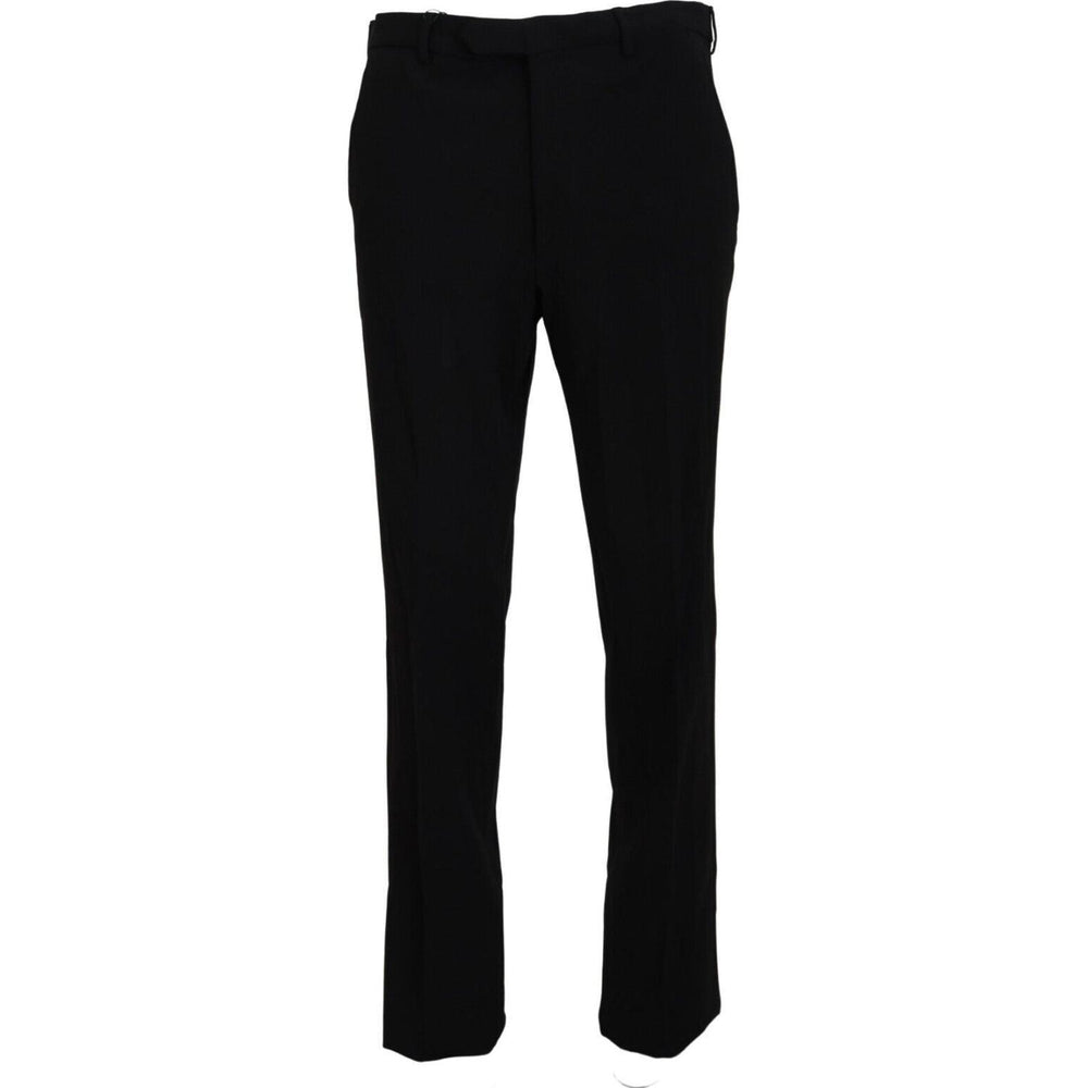 BENCIVENGA Black Straight Fit Men Formal Trousers Pants PAN71350 - 44