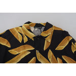 Dolce & Gabbana Black Casual Penne Rigate Linen Casual Shirt TSH83566- 41