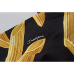 Dolce & Gabbana Black Casual Penne Rigate Linen Casual Shirt TSH83566- 41