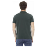 Baldinini Trend Green Cotton Men Polo Shirt BA-23213-L