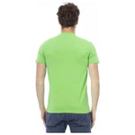 Baldinini Trend Green Cotton Men T-Shirt BA-23171-XS