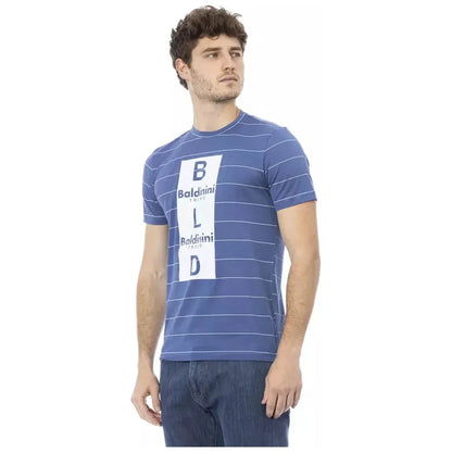 Baldinini Trend Blue Cotton Men T-Shirt