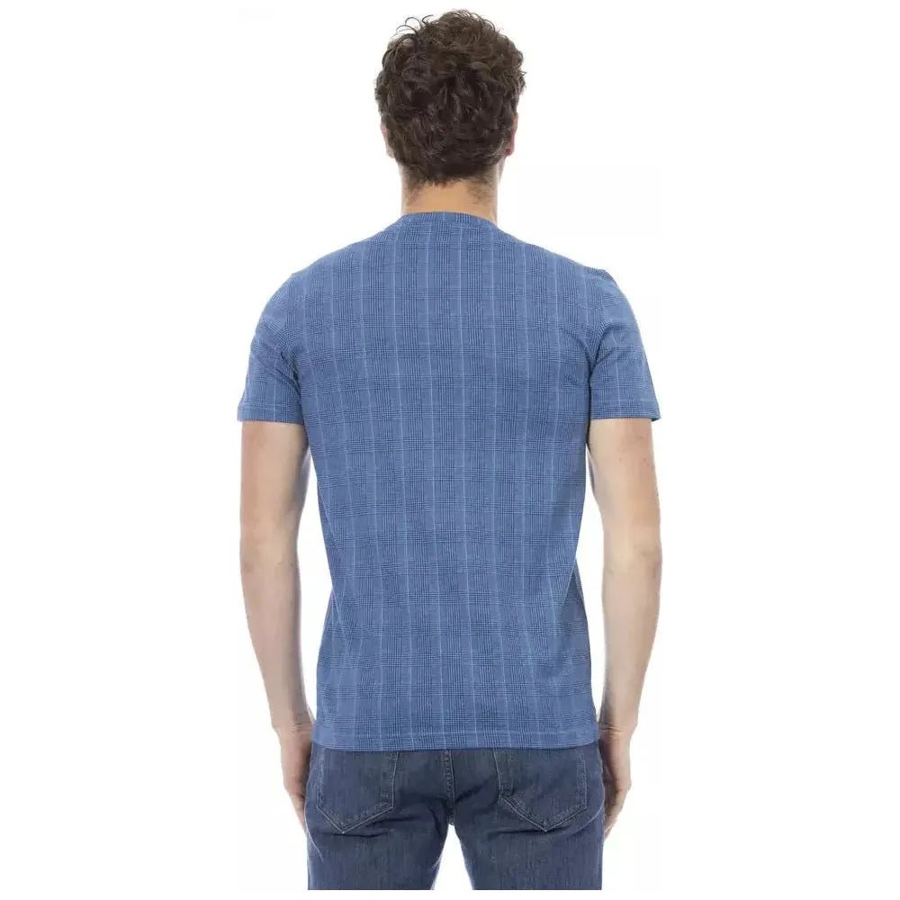 Baldinini Trend Light Blue Cotton Men T-Shirt