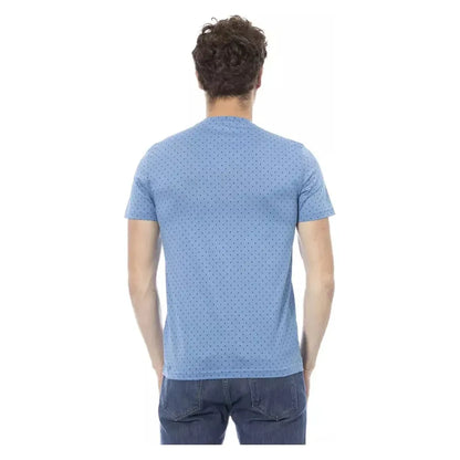 Baldinini Trend Light Blue Cotton Men T-Shirt