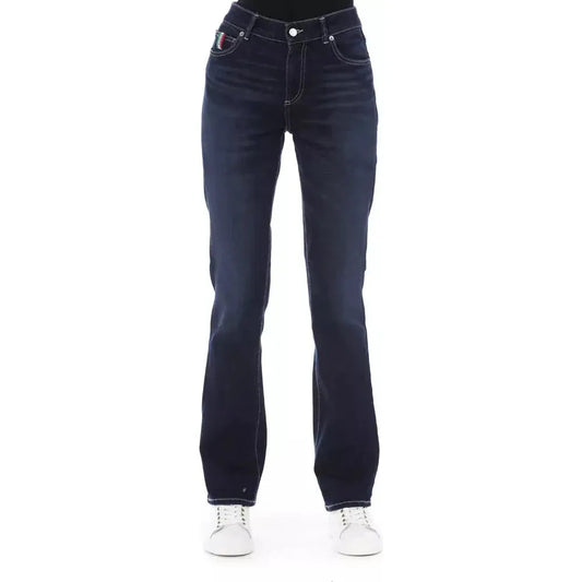 Baldinini Trend Blue Cotton Women Jeans Baldinini Trend Dark Slate Gray
