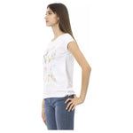 Trussardi Action White Cotton Women T-Shirt TR-23078-M
