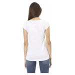 Trussardi Action White Cotton Women T-Shirt TR-23078-M