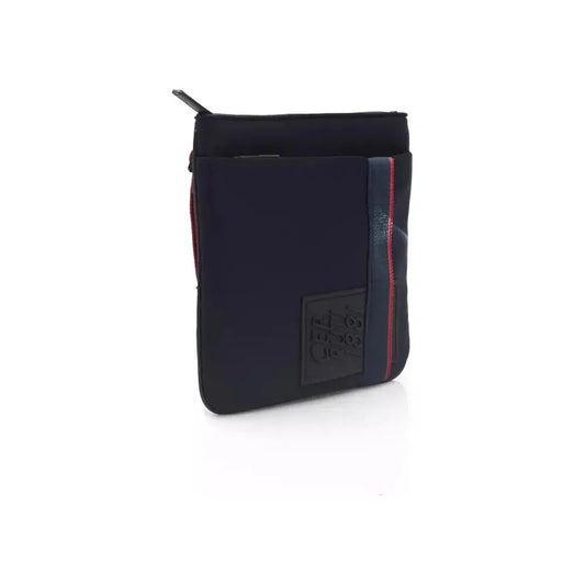 Cerruti 1881 Blue Polyester Men Messenger Bag Cerruti 1881 Dark Slate Gray