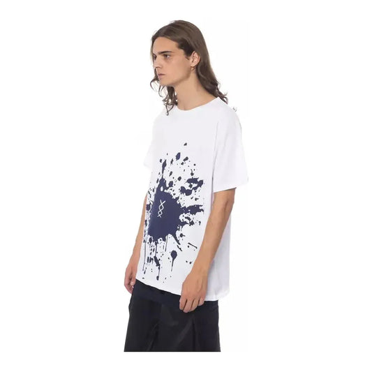 Nicolo Tonetto White Cotton Men T-Shirt Nicolo Tonetto Dark Slate Gray