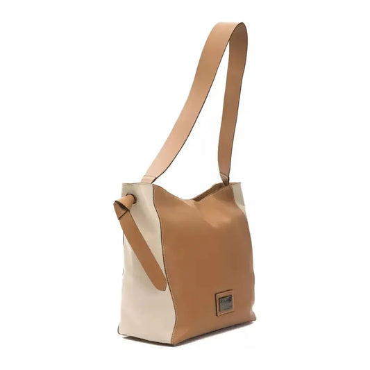 Pompei Donatella Brown Leather Women Shoulder Bag Pompei Donatella Rosy Brown