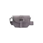 Pompei Donatella Gray Leather Women Crossbody Bag Pompei Donatella Dim Gray