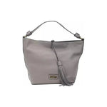 Pompei Donatella Gray Leather Women Shoulder Bag PO-5805
