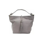 Pompei Donatella Gray Leather Women Shoulder Bag PO-5805
