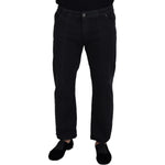 John Galliano Black Cotton Back Buckle Casual Denim Jeans PAN72965-44