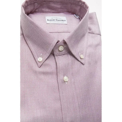 Robert Friedman Red Cotton Men's Shirt