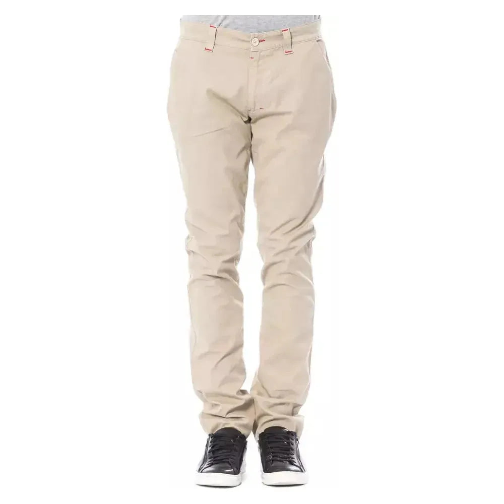 Verri Beige Cotton Men Chino Pant