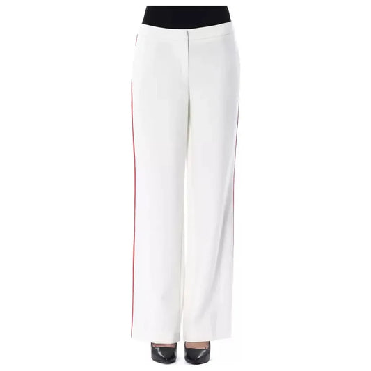 BYBLOS White Polyester Women Pants Jeans & Pants