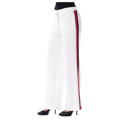 BYBLOS White Polyester Women Pants Jeans & Pants