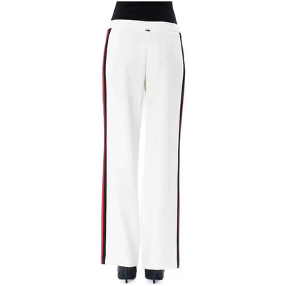 BYBLOS White Polyester Women Pants Jeans & Pants