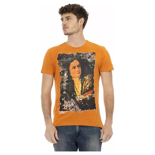 Trussardi Action Orange Cotton Men's T-Shirt