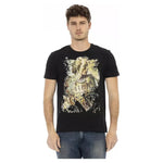Trussardi Action Black Cotton Men T-Shirt TR-22702-M