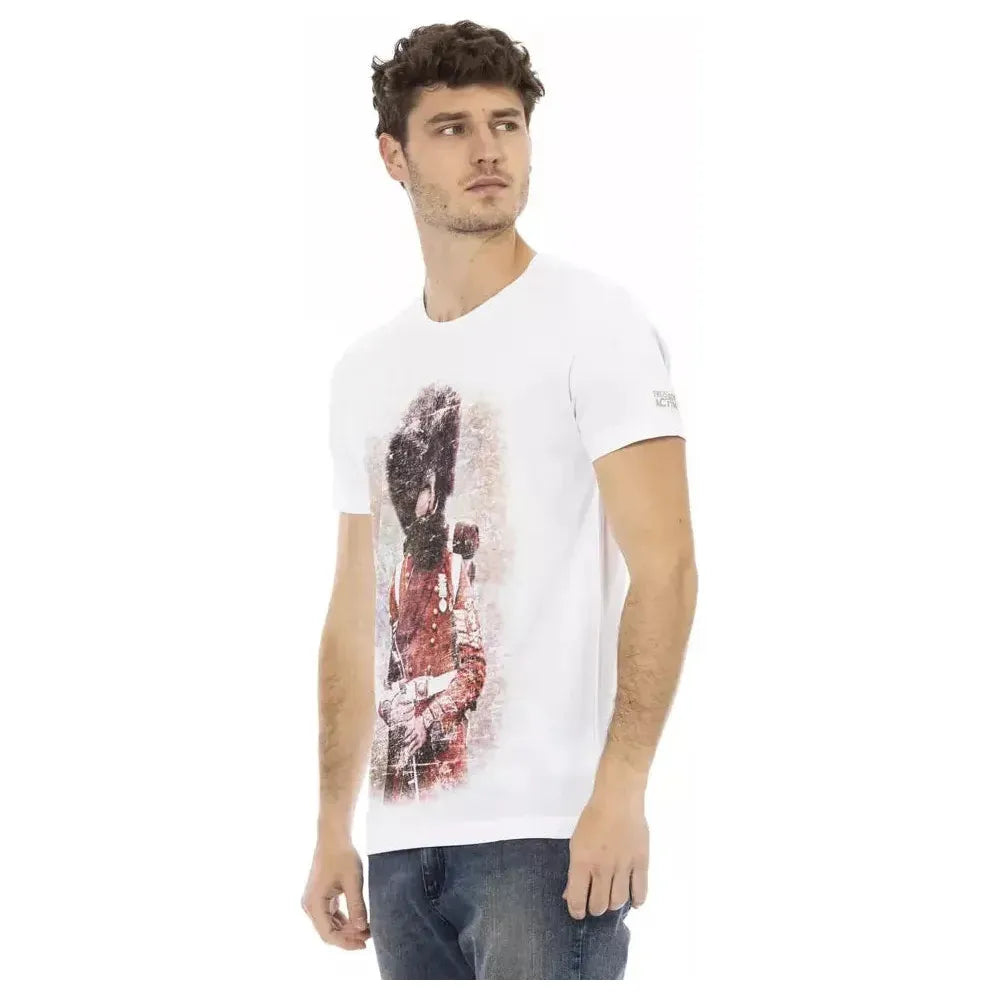 Trussardi Action White Cotton Men T-Shirt