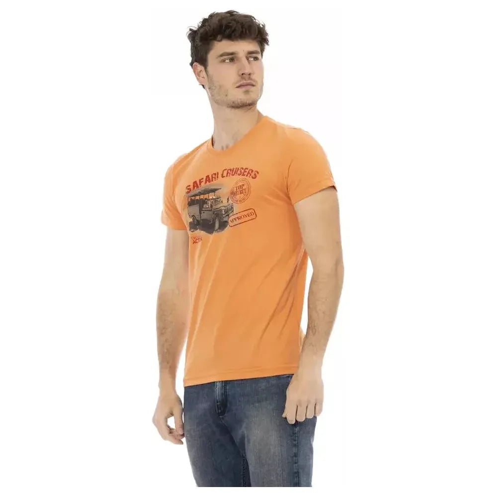 Trussardi Action Orange Cotton Men's T-Shirt