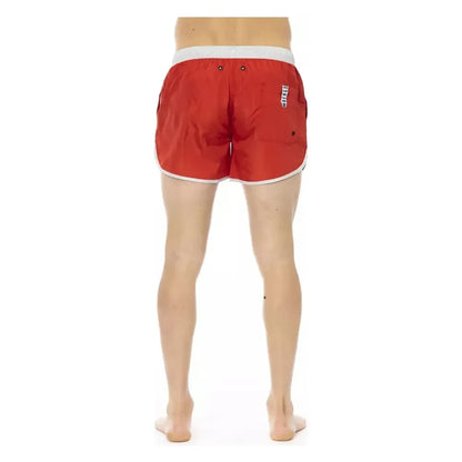 Bikkembergs Red Polyester Men Swim Short