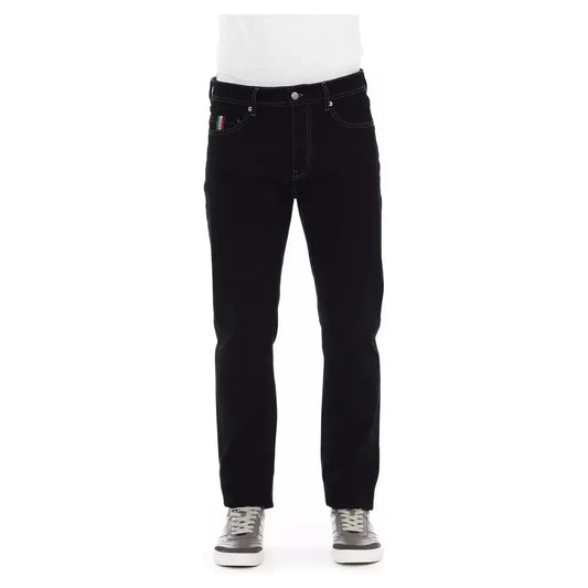 Baldinini Trend Blue Cotton Regular Men Jeans Baldinini Trend Lavender