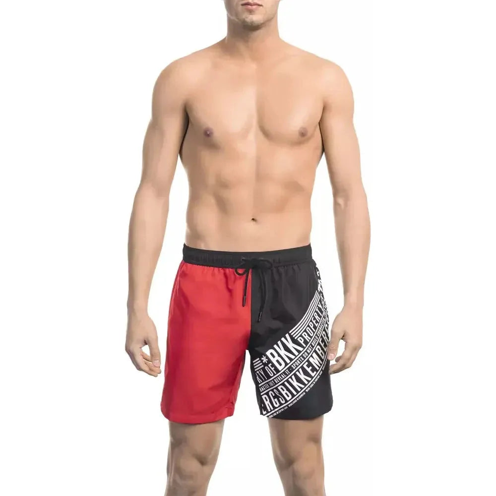 Bikkembergs Red Polyester Men's Swim Short