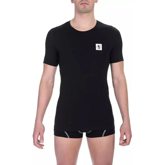 Bikkembergs Black Cotton Men T-Shirt Twin Pack