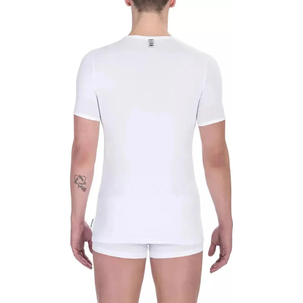Bikkembergs White Cotton Men's T-Shirt
