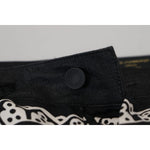 Dolce & Gabbana Black Silk Bandana Print Pants PAN73240 - 48