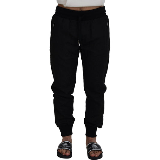 Dolce & Gabbana Elegant Black Jogger Pants for the Modern Man Dolce & Gabbana Black