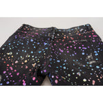 Dolce & Gabbana Black Multicolor Print Tattered Denim Jeans PAN73302 - 50