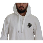 Dolce & Gabbana White Cotton Hooded Sweatshirt Sweater TSH7919 - 56