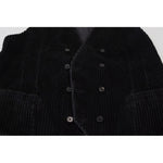 Dolce & Gabbana Black Cotton Double Breasted Waistcoat Vest TSH83027 - 44