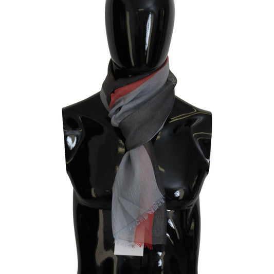 Costume National Multicolor Cotton Shawl Wrap Scarf