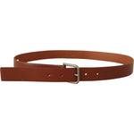 Dolce & Gabbana Brown Calf Leather Silver Tone Metal Buckle Belt BEL8504- 90