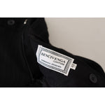 BENCIVENGA Black Cotton Straight Fit Men Formal Pants PAN71343 - 48