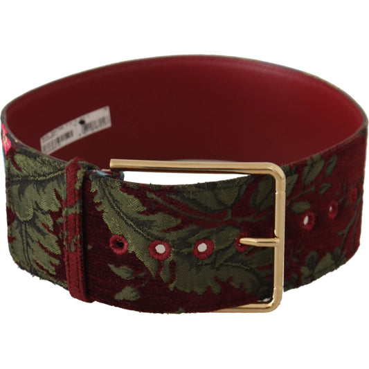 Dolce & Gabbana Engraved Logo Multicolor Leather Belt Dolce & Gabbana Dark Slate Gray