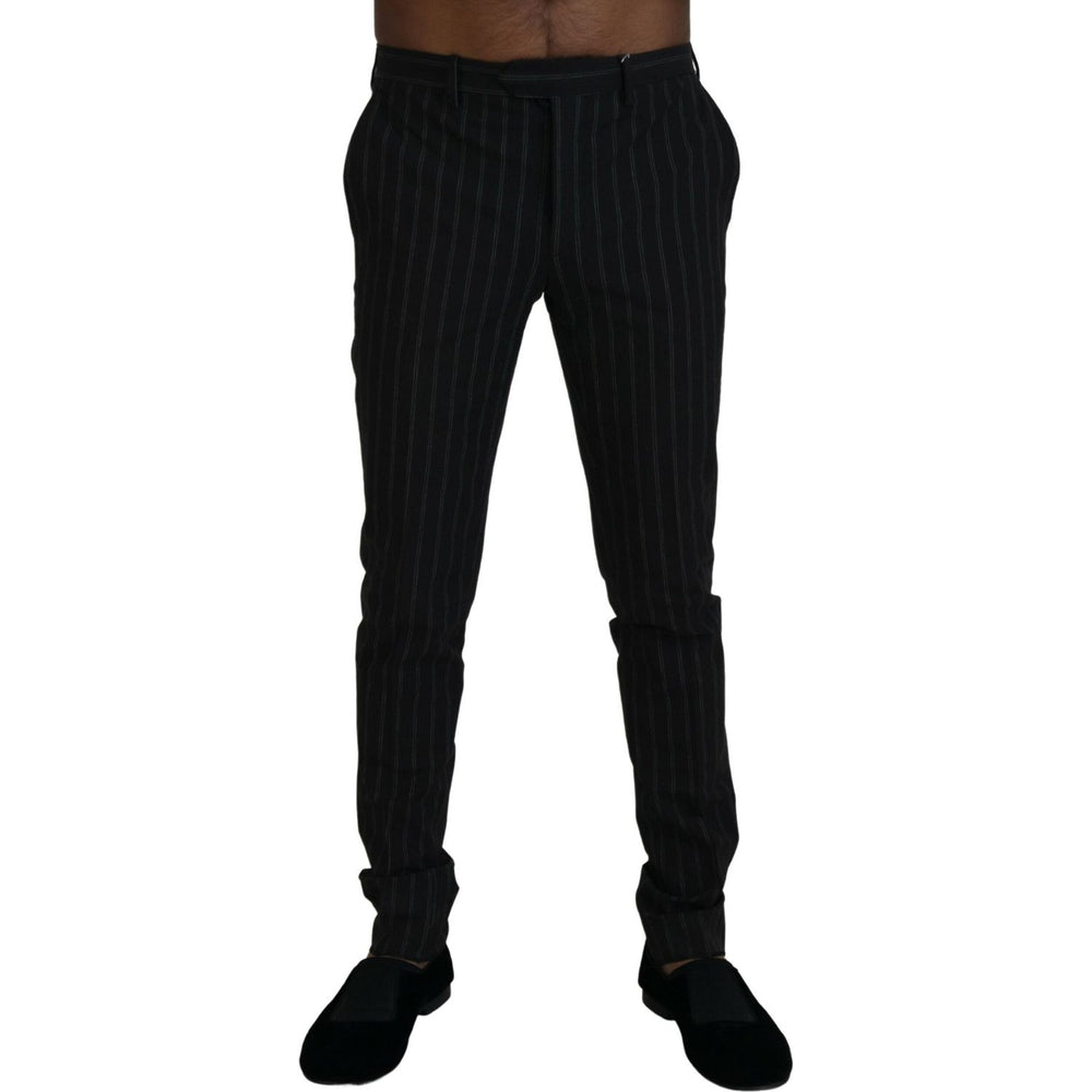 BENCIVENGA Black Stripes Viscose Dress Pants PAN74052 - 46