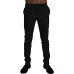 BENCIVENGA Black Stripes Viscose Dress Pants PAN74052 - 46
