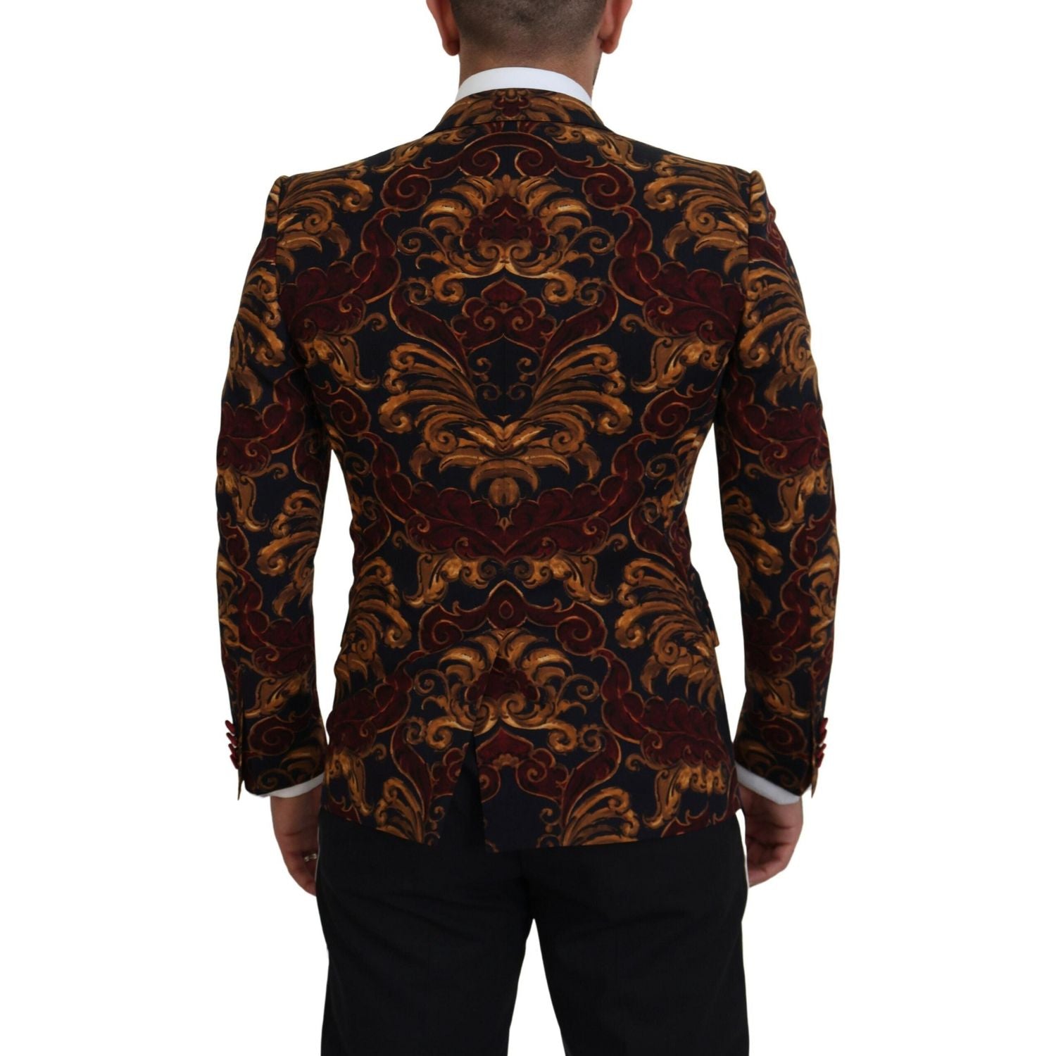 Dolce & Gabbana Multicolor Floral Single Breasted Martini Blazer