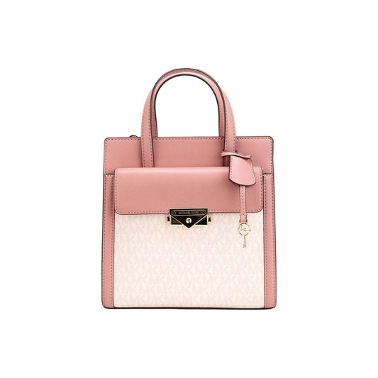 Michael Kors Cece Small Pink PVC North South Flap Tote Crossbody Bag Purse Michael Kors Pink
