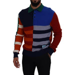 Dolce & Gabbana Multicolor Stripes Wool Pullover Sweater TSH83600 - 48